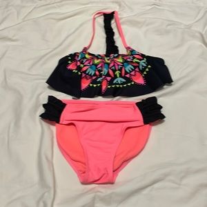 2 piece colorful baiting suit